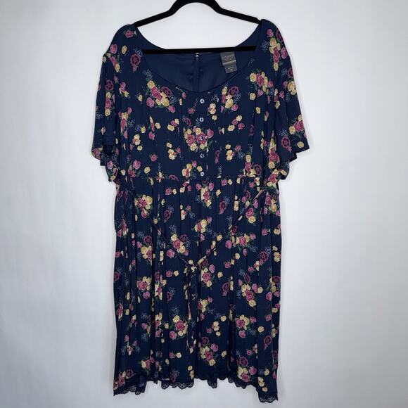 torrid Dresses & Skirts - Torrid X Outlander Women’s Floral Botanical Skater Dress Size 26